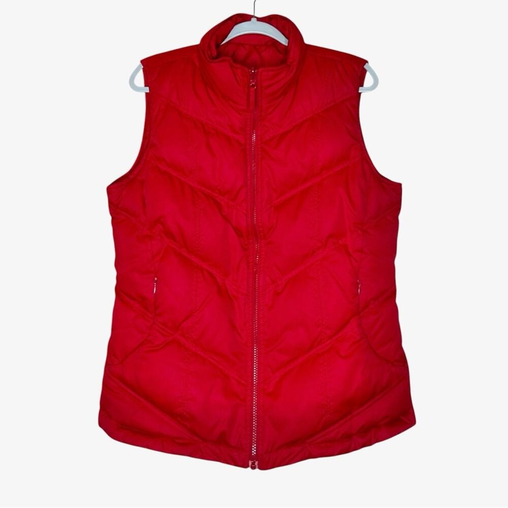 Gander Mountain Womens Down Reversible Red Puffer Vest Size M Outdoor Casual